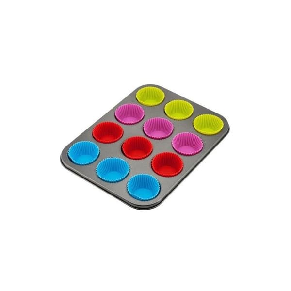 Muffinsform - KINGHOFF - KH-4188 - Silikon - Frys-kompatibel - Diskmaskin-kompatibel