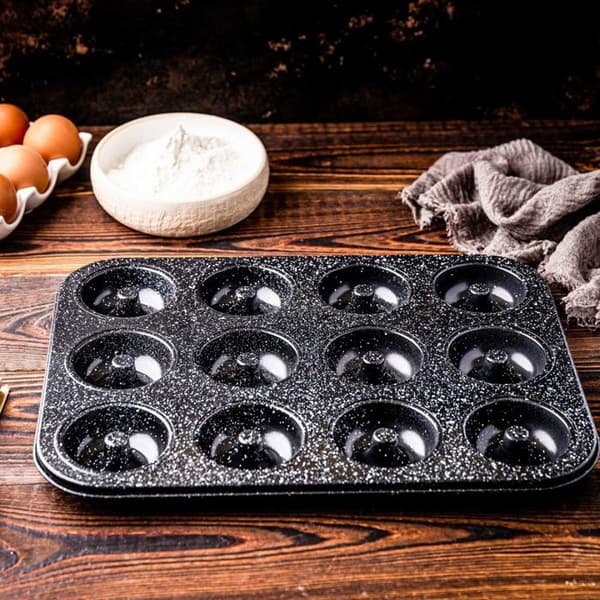 Bakform - KLAUSBERG - KB-7841 - Granit - 12 munkar - Non-stick