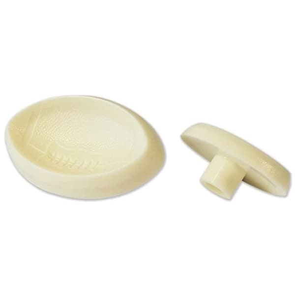 Dekorationsform - JEM - Set om 2 - Rugbybollar - ABS-plast - 6 x 2 x 3,5 cm
