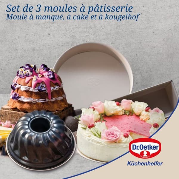 Bakformar - Dr Oetker - Back-Trend - 3 delar - Non-stick keramik - 5 års garanti