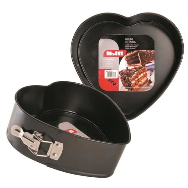 Tårtform - Ibili - 826022 - Non-stick - Avtagbar - Hjärta 22 cm