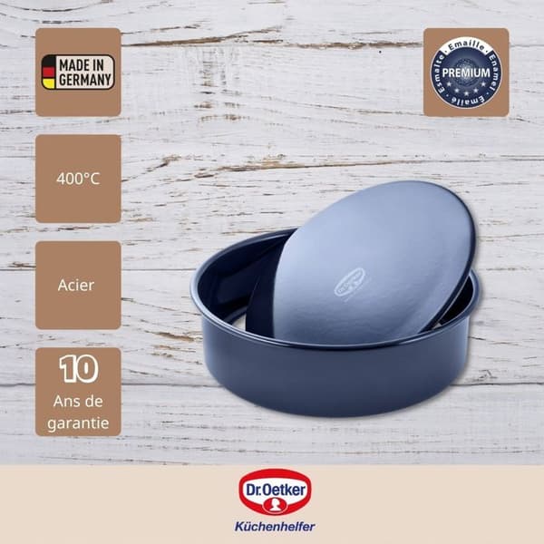 Dr. Oetker Form 26cm BackLiebe Emaille, Skål, Terrine, Kökstillbehör, 2362