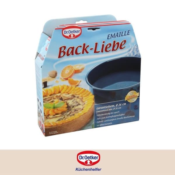 Dr. Oetker Form 26cm BackLiebe Emaille, Skål, Terrine, Kökstillbehör, 2362