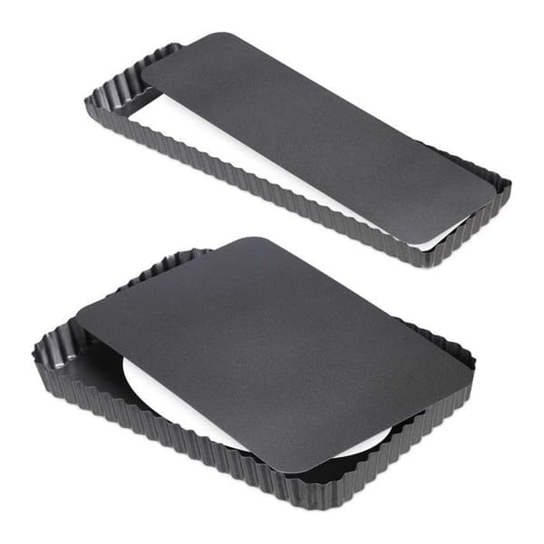 Tartform - Relaxdays - 10030746 - Non-stick - Avtagbar botten - Set av 2 storlekar