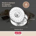 Miniatyrbild 3 av 6: Springform och savarinform - Zenker - 26 cm - Tennpläterat stål - Platt och savarinbas - Lätt att släppa