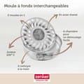Miniatyrbild 4 av 6: Springform och savarinform - Zenker - 26 cm - Tennpläterat stål - Platt och savarinbas - Lätt att släppa