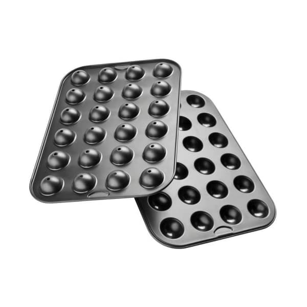 Muffinsformar för Cake-Pop - ZENKER - 7424 - Rostfritt stål - 38,5x26,5x2 cm - 24 stycken