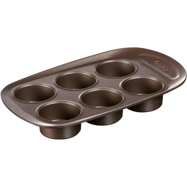 Muffinsform - PYREX - 1452001 - Rund - Kolfiber - Non-stick - 6 hål