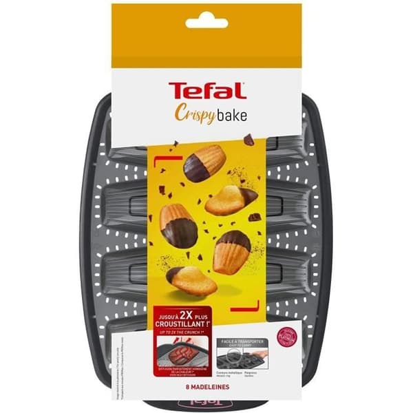 TEFAL J4172614 CRISPYBAKE Form 8 madeleines 29X21cm