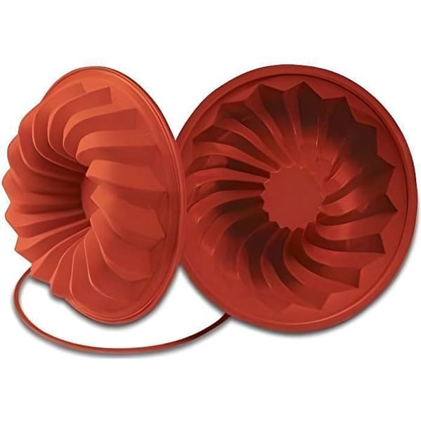 Silikonform för bakverk - SILIKOMART - SFT224 - Ø 240 mm - H 60 mm - Terrakotta