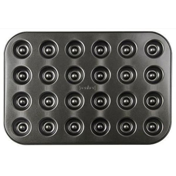 Kakform - Zenker - 24 husar kanelbullar &amp; änglavingar - Metall - 38 x 27 cm - Diskmaskinskompatibel