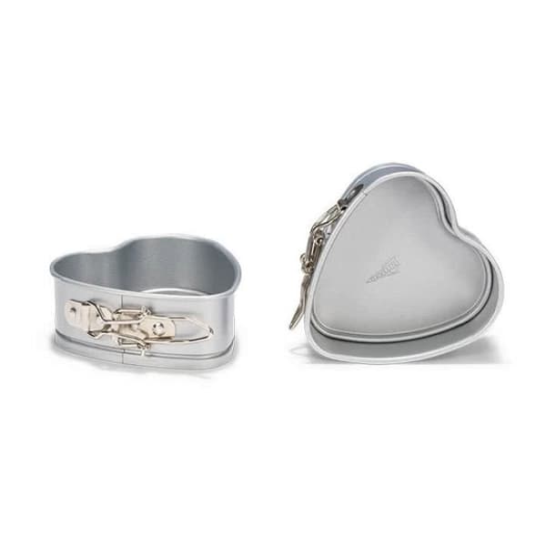 Tårtmformar - SILVER TOP - 12cm - Belagt stål - Lätt att lossa - Set om 2
