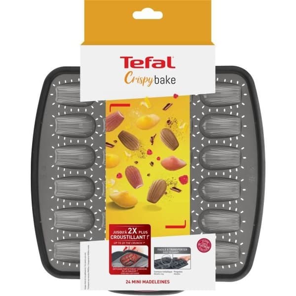 TEFAL Mold 24 mini madeleines Crispybake - Silikon - 30x29 cm