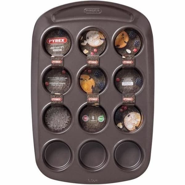 Muffinsbricka Pyrex Metall
