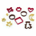Miniatyrbillede 2 af 2: Moldes para Galletas Quttin Multifarvet Kiks Figurer 11 Dele (36 Enheder)
