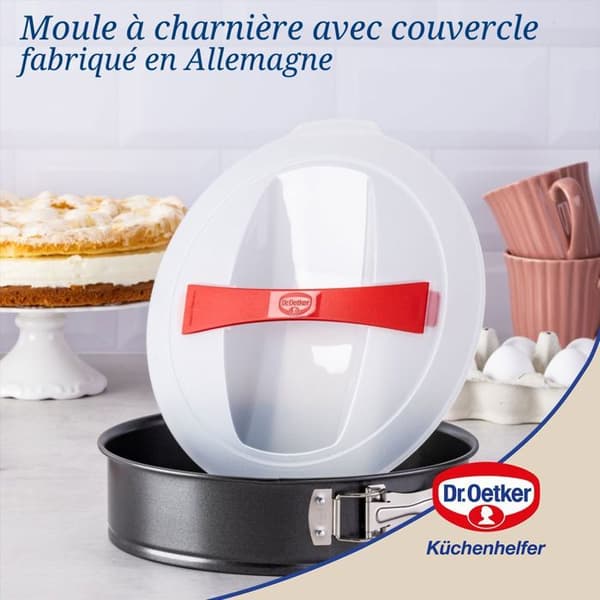 Moule à manqué à charnière 26 cm med transportlock Dr. Oetker Bake and Go