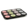 Miniatyrbillede 2 af 3: Muffinform Kinvara 55011 Multifarvet 7 x 7 x 3 cm 35 x 3 x 26,5 cm Bageplade (12 enheder)