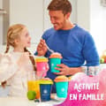 Miniatyrbillede 5 af 6: Kop til at lave is og slush ice med opskrifter Bandai Chillfactor Granita Mug Rose Plastik
