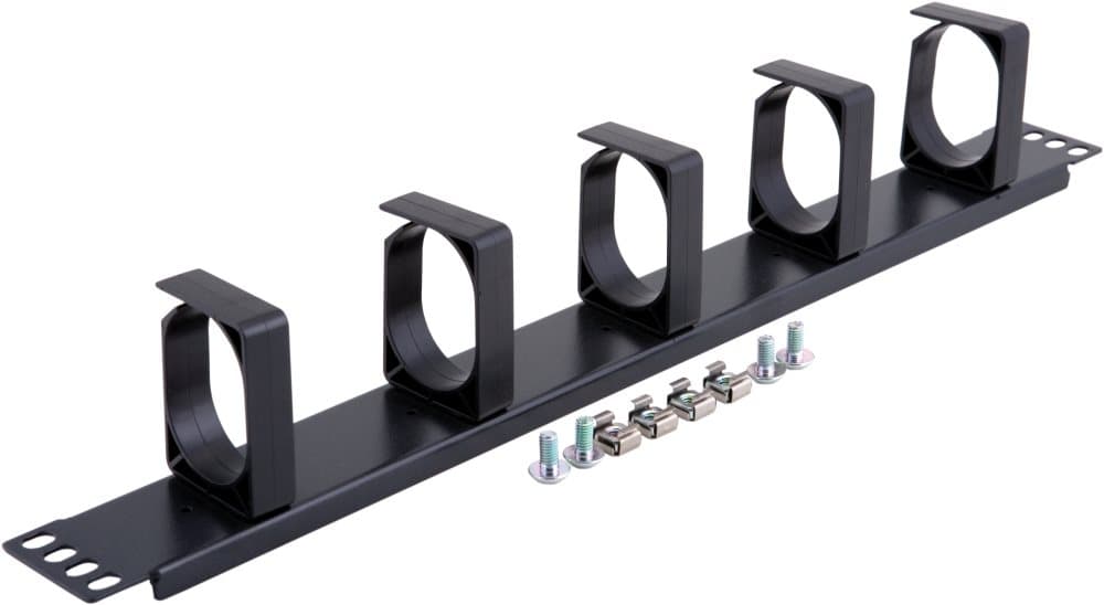 TOTEN, 19" kabelpanel 1U, 5 beslag