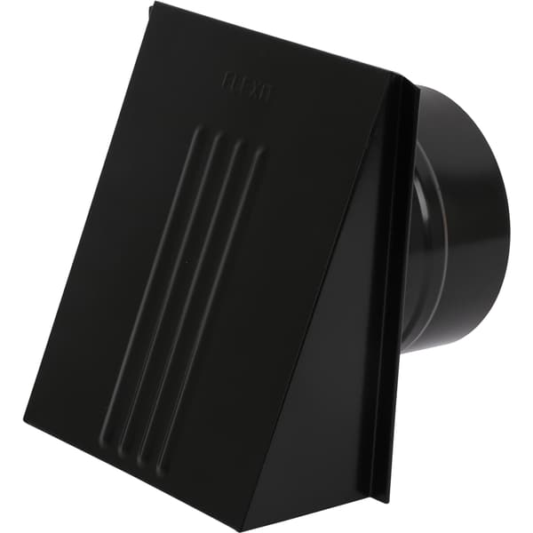 Ventilatorventil m/spjeld sort Ø125