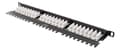Miniatyrbilde 3 av 5: UTP patch panel 24xRJ45 Cat6 0.5U 19" cable support black