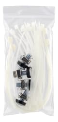 Miniatyrbilde 4 av 5: UTP patch panel 24xRJ45 Cat6 0.5U 19" cable support black