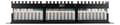 Miniatyrbilde 2 av 5: UTP patch panel 24xRJ45 Cat6 0.5U 19" cable support black