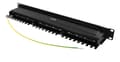 Miniatyrbillede 2 af 5: STP patch panel, 24xRJ45, Cat6a, 1U, 19", metal, black