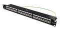 Miniatyrbillede 1 af 5: STP patch panel, 24xRJ45, Cat6a, 1U, 19", metal, black