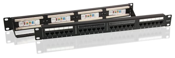 CAT 6 19 tommer (48,3 cm) patch-panel, 24 porte