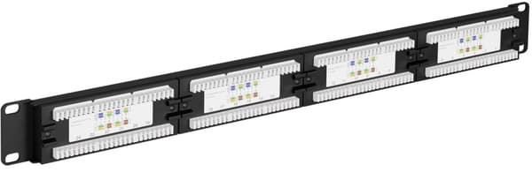 CAT 6 19 tommer (48,3 cm) patch-panel, 24 porte