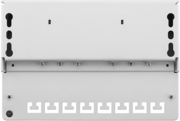 CAT 5e mini/desktop-patch-panel, 8 porte (1 HE)