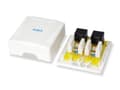 Miniatyrbillede 4 af 6: equip Pro - Installationsboks netværksinterface - RJ-45 X 2 - hvid, RAL 9010 (235214)