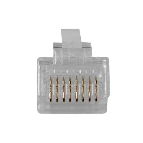ACT RJ45 (8P/8C) modulært stik til fladkabel. Stik: RJ-45 (8P/8C) Rj45 stik 8p8c modulært kabel (TD108)