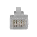 Miniatyrbillede 3 af 6: ACT RJ45 (8P/8C) modulært stik til fladkabel. Stik: RJ-45 (8P/8C) Rj45 stik 8p8c modulært kabel (TD108)