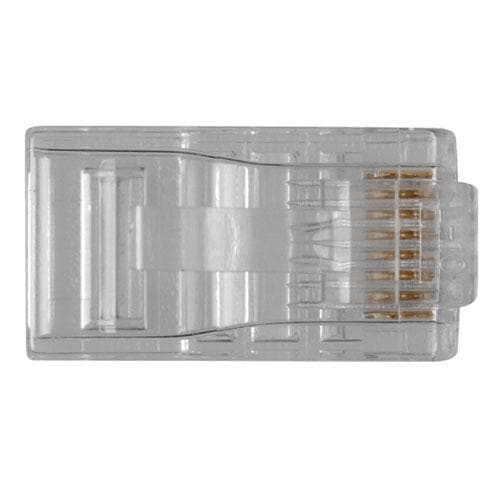 ACT RJ45 (8P/8C) modulært stik til fladkabel. Stik: RJ-45 (8P/8C) Rj45 stik 8p8c modulært kabel (TD108)