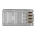 Miniatyrbillede 2 af 6: ACT RJ45 (8P/8C) modulært stik til fladkabel. Stik: RJ-45 (8P/8C) Rj45 stik 8p8c modulært kabel (TD108)
