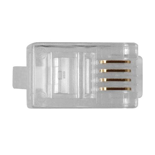 ACT RJ10 (4P/4C) modulært stik til fladkabel. Stik: RJ-10 (4P/4C) Rj10 stik 4p4c modulært kabel (TD102)