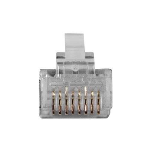 Intronics skærmet CAT6 RJ-45 stik til kabel med fleksible og solide kerner i pose 25 stk.