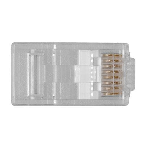 ACT RJ45 (8P/8C) CAT6 modulär kontakt för rund kabel med solida eller tvinnade ledare. Lämplig för: Solid och tvinnad kabel Rj45-kontakt cat6 oskärmad