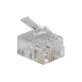 Miniatyrbillede 4 af 6: ACT RJ11 (6P/4C) modulært fladkabelstik