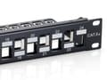 Pikkukuva 5 / 5: Varusta patch panel 24 porttia RJ45 Cat6a 19 tuumaa 1U suojattu, musta