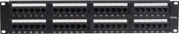 CAT5e UTP Patch Panel - 48 porte
