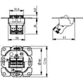 Miniatyrbillede 2 af 3: Telegärtner J00020 A0511 RJ Stik i børstet stål