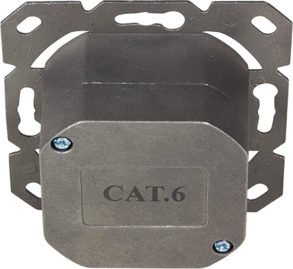 Indbygningsboks 2xRJ45 Cat6 LogiLink Pure White