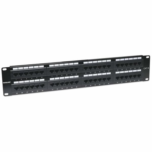 Intellinet 560283 48-ports Cat6 patchpanel UTP 2 U 19" 19" sort