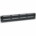 Miniatyrbillede 2 af 4: Intellinet 560283 48-ports Cat6 patchpanel UTP 2 U 19" 19" sort