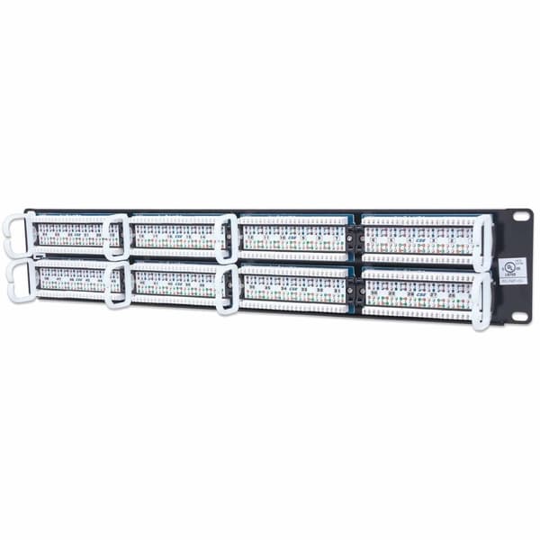 Intellinet - Patch Panel - RJ-45 - Sort - 2U - 48 porte (513579)