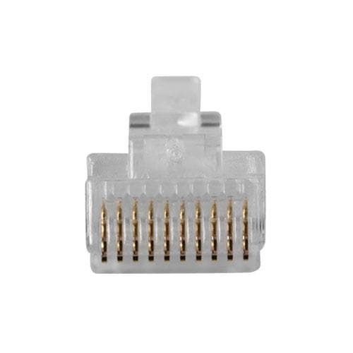 ACT RJ48 (10P/10C) modulär kontakt för platt kabel. Kontakt: RJ-48 (10P/10C) Rj48-kontakt 10p10c mudular kabel (TD110)