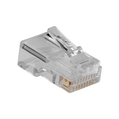 ACT RJ48 (10P/10C) modulär kontakt för platt kabel. Kontakt: RJ-48 (10P/10C) Rj48-kontakt 10p10c mudular kabel (TD110)